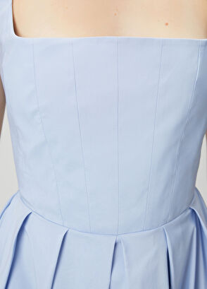 Beymen Club Blue Maxi Taffeta Dress - 8