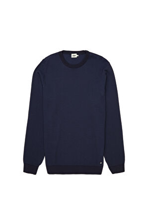 Beymen Club Navy Blue Honeycomb Textured Sweater - 8