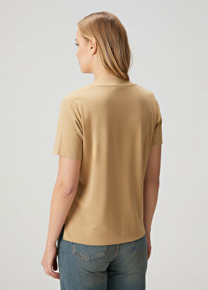 Beymen Club Beige Basic T-Shirt - 5