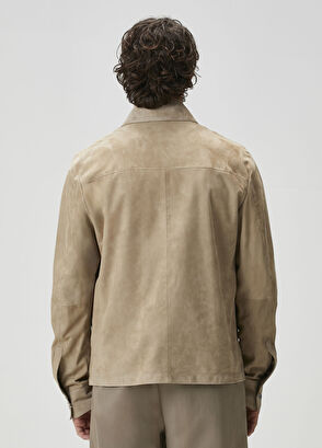 Academia Beige Suede Jacket - 6