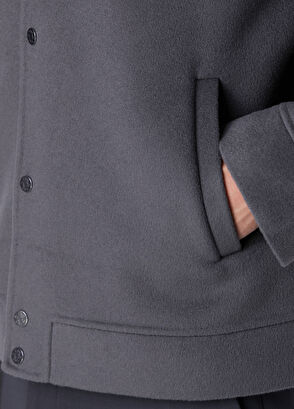 Beymen Club Antrasit Yün Kaşmir Karışımlı Hanmade Mont - 8