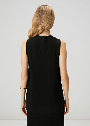 Beymen Club Black Ribbed Vest - 5