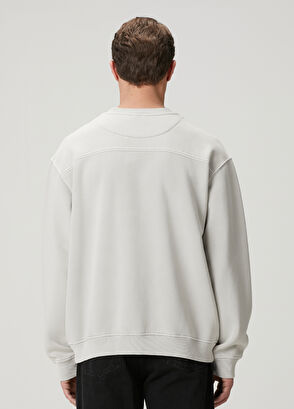 Beymen Club Clubby Gray Beige Oversized Sweatshirt - 5