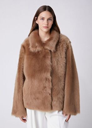 Beymen Club Camel Reversible Leather Jacket - 3