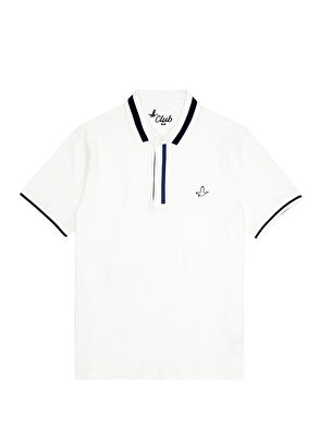 Beymen Club Slim Fit Beyaz Polo Yaka T-shirt - 8