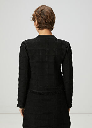 Beymen Club Black Glitter Cardigan - 5