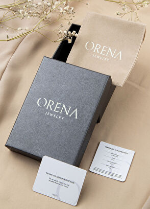 Orena Jewelry Zircon Texture 14 Karat Gold Women's Earrings - 8