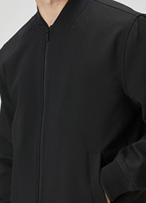 Beymen Club Siyah Twill Bomber Mont - 6