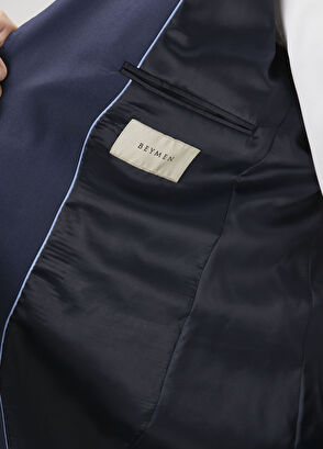 Drop 6 Lacivert Yün Takım Elbise - Görsel 10