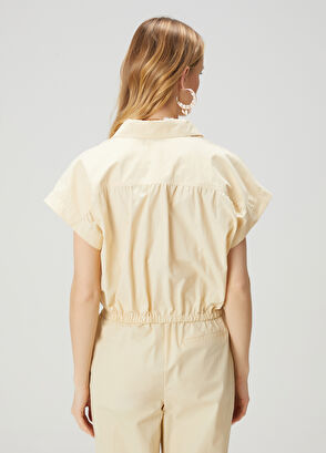 Beymen Club Cream Crop Shirt - 6