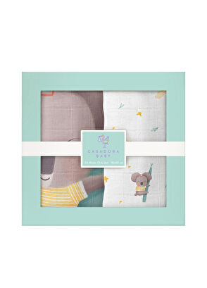 Casadora Baby Koko 100% Organic Cotton 2-Pack Muslin Cover Set  - 7