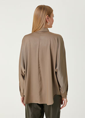 Beymen Club Khaki Twill Shirt - 6