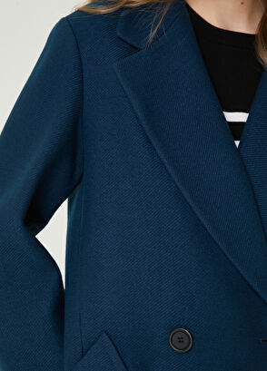 Beymen Club Oil Double Breasted Wool Coat - 5