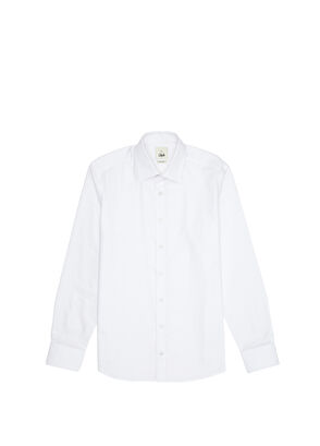 Beymen Club Slim Fit Beyaz Twill Non-Iron Gömlek - 8