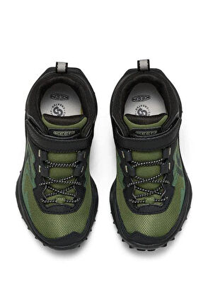 Keen Zionic Black Bronze Green Waterproof Unisex Kids Hiking Boots - 4