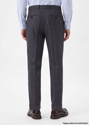 Beymen Club Anthracite Cachet Wool Pants - 3
