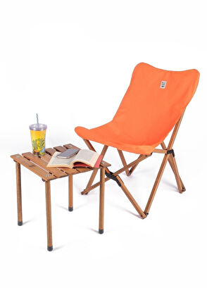 Bag The Joy Kahverengi Ahşap Katlanır Kamp Masası - 3