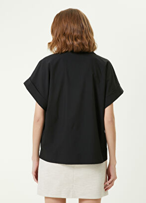 Beymen Club Siyah Polo Yaka Bluz - 5