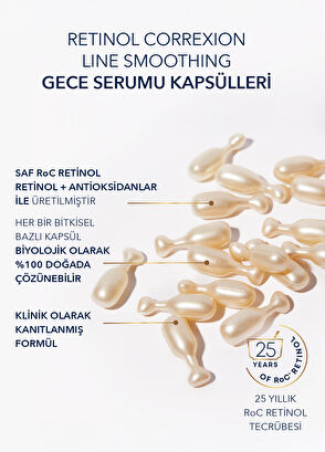 Roc Retinol Correxion Night Serum Retinol Kırışıklık Karşıtı Gece Bakımı Kapsül Serum 30 Adet - 6