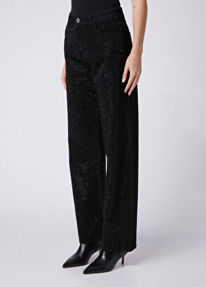 Beymen Club Black Hotfix Straight Jeans - 3
