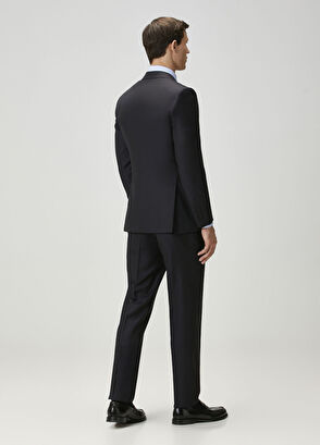 Lacivert Yün Takım Elbise - Görsel 7