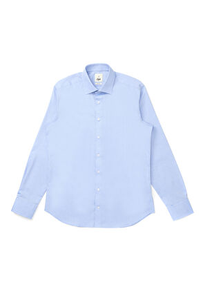 Beymen Club Slim Fit Mavi Non-iron Oxford Gömlek - 7