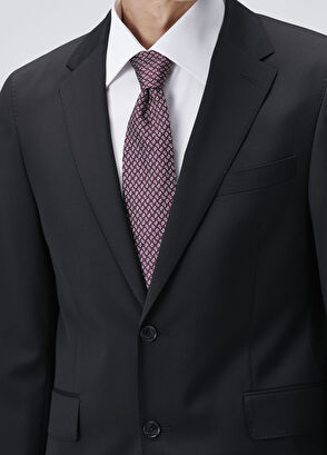 Drop 7 Siyah Yün Takım Elbise - Görsel 9