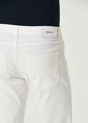 Beymen Club Slim Fit Beyaz Jean Pantolon - 5