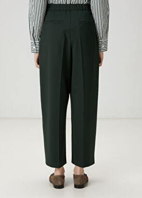 Beymen Club Dark Green Pleated Pants - 5