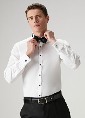Beymen Club White Tuxedo Shirt - 10
