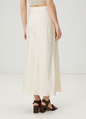 Beymen Club Krem Maksi Saten Etek - 5