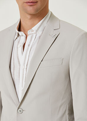 Beymen Club Slim Fit Taş Fitil Dokulu Takım Elbise - 7