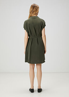 Beymen Club Haki Mini Gömlek Elbise - 5