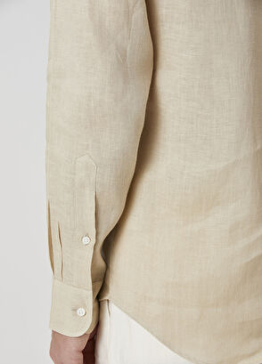 Ralph Lauren Purple Label Bej Keten Gömlek - 6