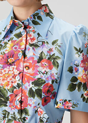 Çok Renkli Midi Elbise - Görsel 7