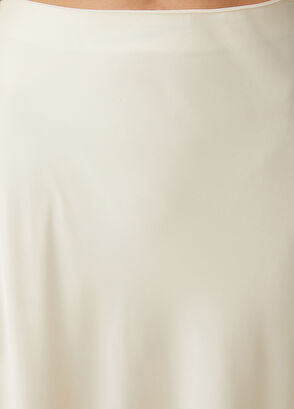 Beymen Club Krem Maksi Saten Etek - 6