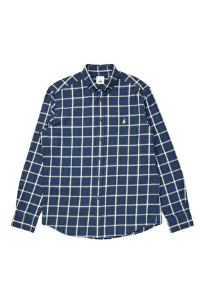 Beymen Club Comfort Fit Navy Wide Checkered Shirt - 8