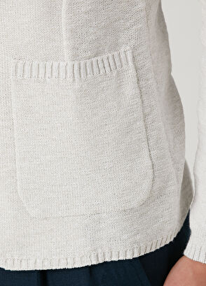 Maurizio Baldassari Beyaz Triko Ceket - 6