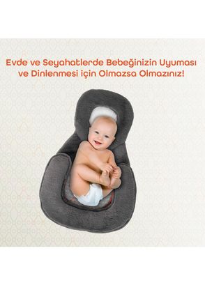 Gezenbebe Homy Bag Charcoal Newborn Bed - 5