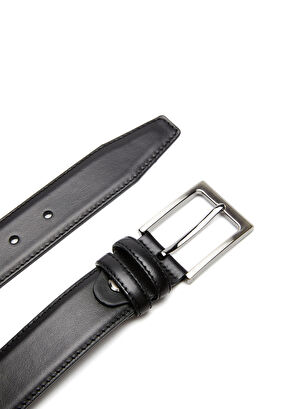 Beymen Club Black Men's Leather Belt Wallet Set - 9