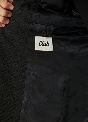 Beymen Club Anthracite Herringbone Textured Jacket - 9