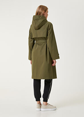 Beymen Club Haki Kapüşonlu Pardösü - 6