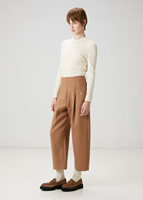 Beymen Club Ekru Saç Örgü Basic Kazak - 3