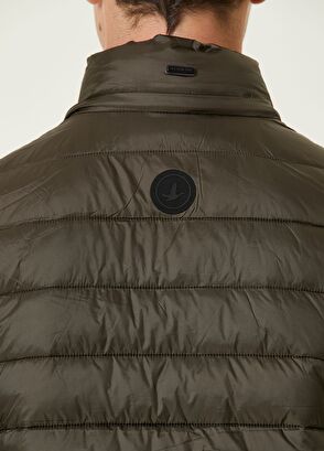 Beymen Club Khaki Hooded Quilted Vest - 8