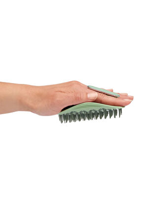 Manta Hair Original Serene Green White Gold Brush for Brittle Hair and Sensitive Scalp - 3