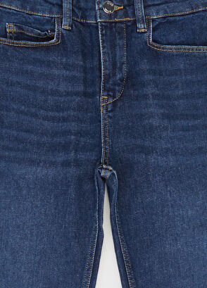 Beymen Club Slim Straight Fit Koyu Mavi Jean Pantolon - 5