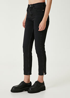 Slim Straight Fit Siyah Jean Pantolon Beymen Club Slim Straight Fit Siyah Jean Pantolon - 3