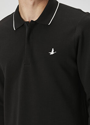 Beymen Club Comfort Fit Siyah Polo Sweatshirt - 6