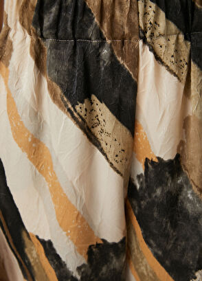 Beymen Club Çok Renkli Fırça Desenli Keten Şort - 6