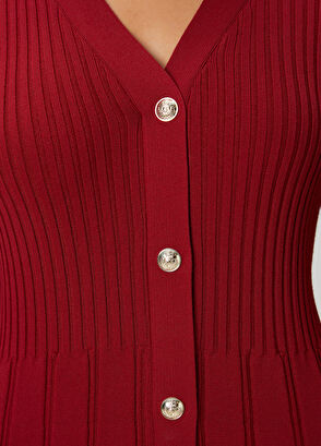 Beymen Club Bordo Midi Triko Elbise - 6